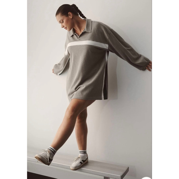 Anthropologie Dresses & Skirts - Gola x Anthropologie Team Jersey Mini Dress NWT Size Large Gray